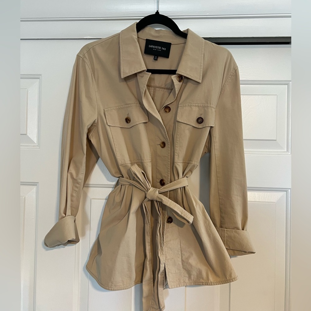 Lafayette 148 Tan Belted Women's Jacket